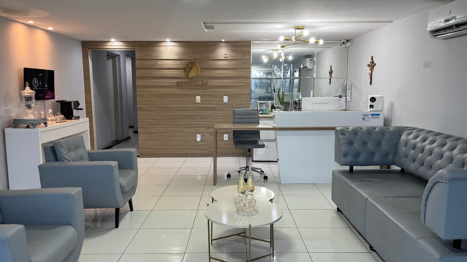 Recepção da clínica Renove-se em Campina Grande